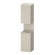 Duravit Armoire haute Qatego 40x36x176 cm, 2 portes, taupe mat, avec raccord-1