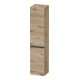 Duravit Armoire haute suspendue Sivida 40x177x37,4 cm, 3 étag., noir mat, gauche, marbre œuf-1
