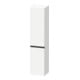 Duravit Armoire haute suspendue Sivida 40x177x37,4cm, 3 étag., noir, gauche, mat blanc-1