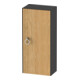 Duravit Armoire haute White Tulip 40x24x88 cm, 1 porte, à droite, gris mat-1