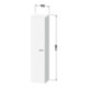 Duravit Armoire haute XBase 40x35,8x176 cm, graphite mat