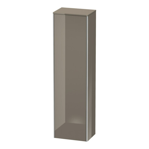 Duravit Armoire haute XSquare 50x35,6x177,6 cm, porte gauche, façade gris brillant