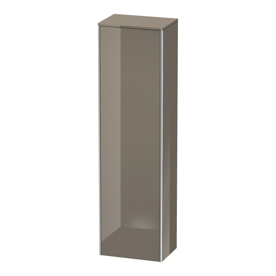 Duravit Armoire haute XSquare 50x35,6x177,6 cm, porte gauche, façade gris brillant