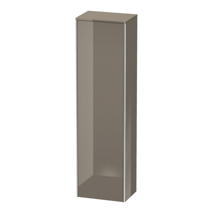 Duravit Armoire haute XSquare 50x35,6x177,6 cm, prof. droite, face haute brillance gris