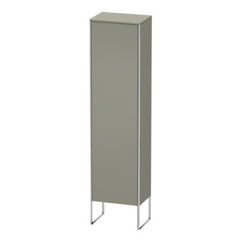 Duravit Armoire haute XSquare 50x35,6x201,6 cm, acier inox, gris, acier inox mat-satiné