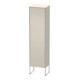 Duravit Armoire haute XSquare 50x35,6x201,6 cm, deb., porte gauche, taupe-3