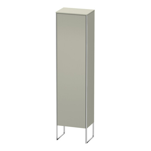 Duravit Armoire haute XSquare 50x35,6x201,6 cm, taupe satinée, porte droite