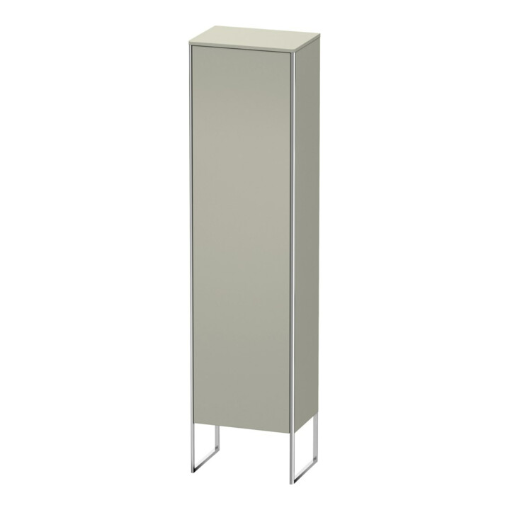 Duravit Armoire haute XSquare 50x35,6x201,6 cm, taupe satinée, porte droite