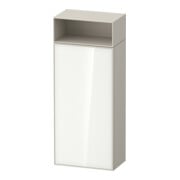 Duravit Armoire haute Zencha 40x24x96,1 cm, 1 porte, à gauche, verre taupe mat
