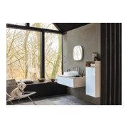 Duravit Armoire haute Zencha 40x24x96,1 cm, 1 porte, à gauche, verre taupe mat-5
