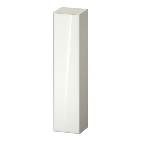 Duravit Armoire haute Zencha 40x36x176 cm, 1 porte, à droite, verre taupe mat
