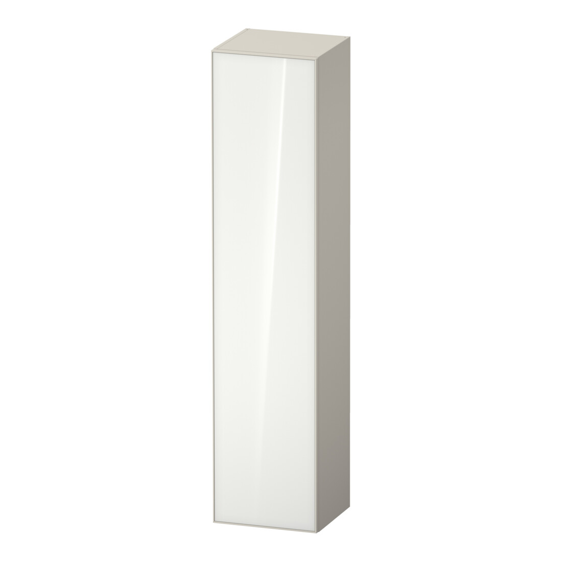 Duravit Armoire haute Zencha 40x36x176 cm, 1 porte, à droite, verre taupe mat