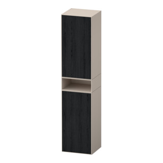 Duravit Armoire haute Zencha 40x36x176 cm, 2 portes, à droite, blanc/taupe mat