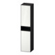 Duravit Armoire haute Zencha 40x36x176 cm, 2 portes, à droite, verre blanc mat avec poignée-1