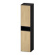 Duravit Armoire haute Zencha 40x36x176 cm, 2 portes, à gauche, chêne naturel/gris mat-1
