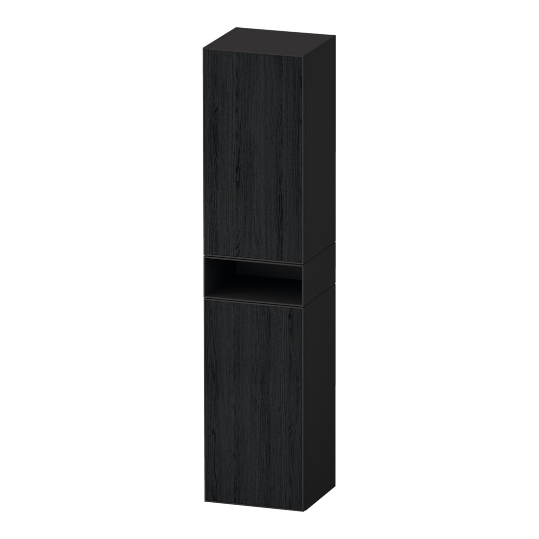 Duravit Armoire haute Zencha 40x36x176 cm, 2 portes, à gauche, gris/graphite mat