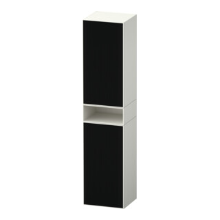 Duravit Armoire haute Zencha 40x36x176 cm, 2 portes, à gauche, verre Lini/w mat
