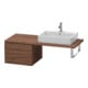 Duravit Armoire L-Cube 52x54,7 cm, noyer foncé, pour console, 2 tiroirs-1