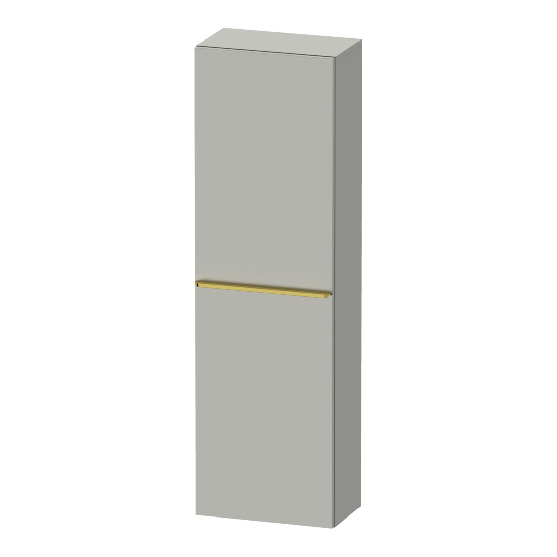 Duravit Armoire mi-haute D-Neo 40x24 cm, 1 porte, 4 étagères, à gauche, gris poli/gris mat
