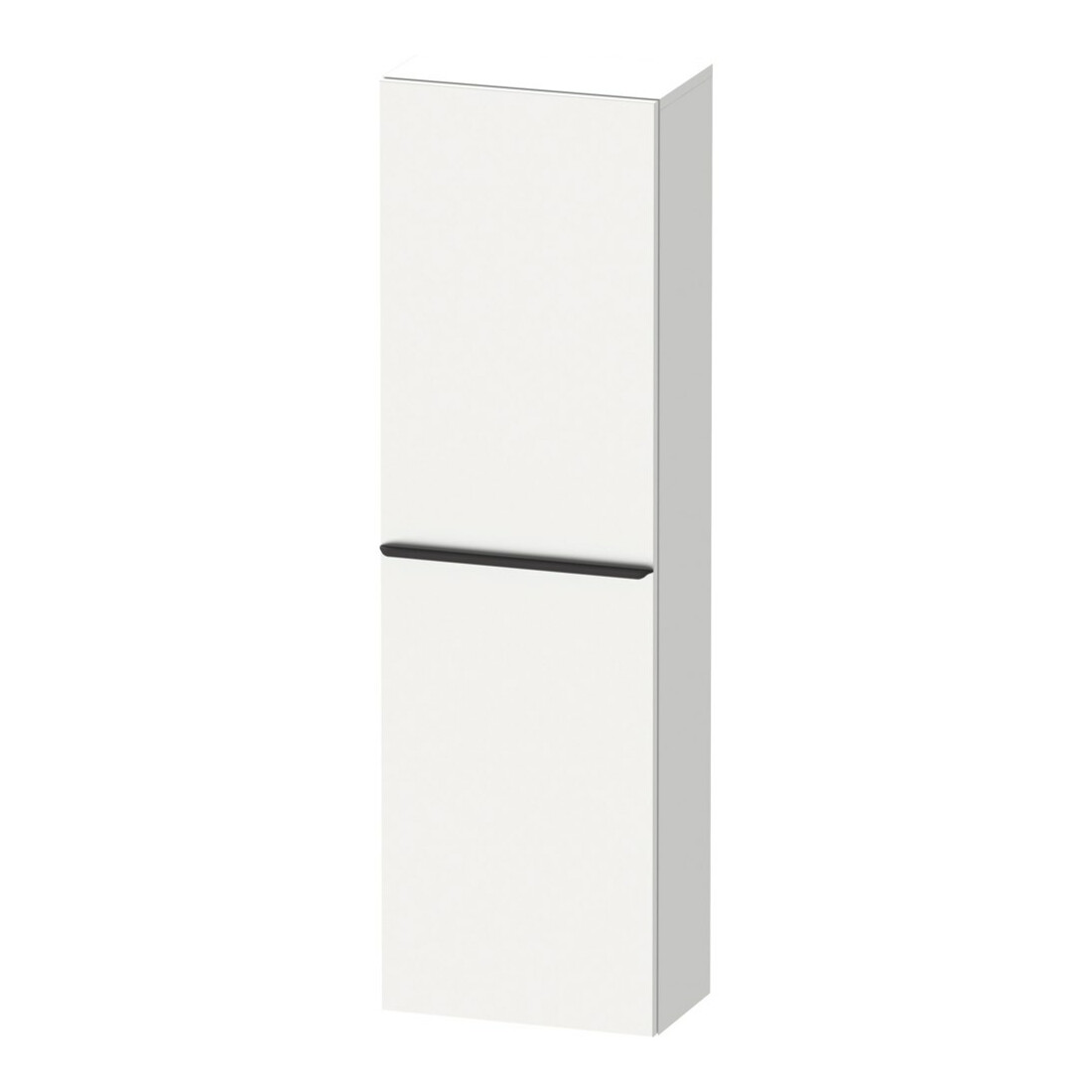 Duravit Armoire mi-haute D-Neo 40x24 cm, 1 porte, 4 étagères, à gauche, noir/blanc mat