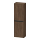 Duravit Armoire mi-haute Ketho.2 40x24x132 cm, 2 portes, raccord à droite, noyer foncé-1