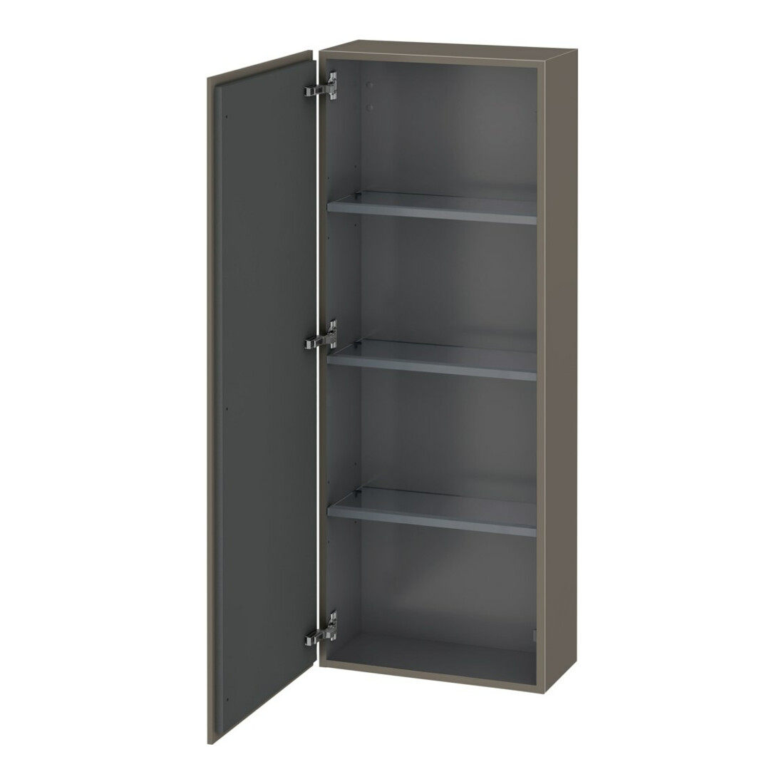 Duravit Armoire mi-haute L-Cube 50x24,3x132cm, porte gauche, gris mat