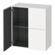 Duravit Armoire mi-haute L-Cube 70x36,3x80 cm, 2 portes, blanc mat-1