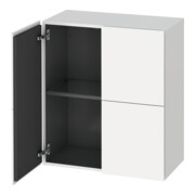 Duravit Armoire mi-haute L-Cube 70x36,3x80 cm, 2 portes, blanc mat