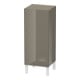 Duravit Armoire mi-haute L-Cube indiv., porte gauche, gris flanelle brillant-1