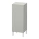 Duravit Armoire mi-haute L-Cube individuelle, porte gauche, gris béton mat-1