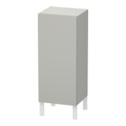Duravit Armoire mi-haute L-Cube individuelle, porte gauche, gris béton mat