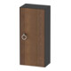 Duravit Armoire mi-haute White Tulip 40x24x88 cm, 1 porte, à droite, gris mat US N-1