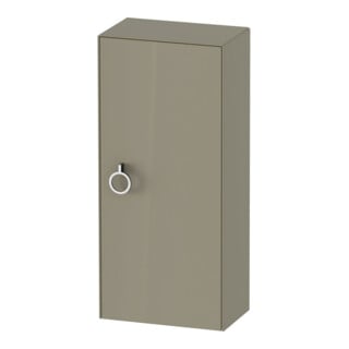 Duravit Armoire mi-haute White Tulip 40x24x88 cm, 1 porte, à droite, gris pierre brillant