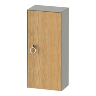 Duravit Armoire mi-haute White Tulip 40x24x88 cm, 1 porte avec poignée, à droite, en bois laqué blanc