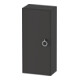 Duravit Armoire mi-haute White Tulip 40x24x88 cm, 1 porte avec poignée, à gauche, gris semi-mat-1
