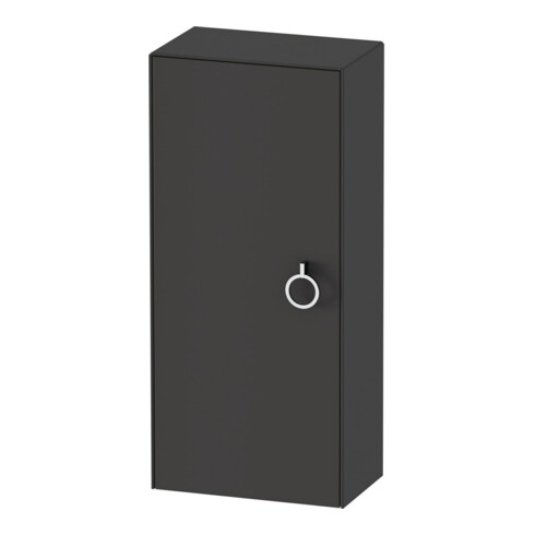 Duravit Armoire mi-haute White Tulip 40x24x88 cm, 1 porte avec poignée, à gauche, gris semi-mat