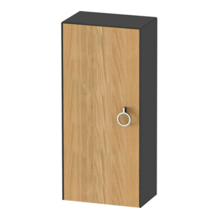 Duravit Armoire mi-haute White Tulip 40x24x88 cm, 1 porte, gauche, gris brillant