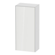 Duravit Armoire mi-haute White Tulip 40x24x88 cm, 1 porte, raccord à droite, blanc brillant