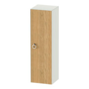 Duravit Armoire mi-haute White Tulip 40x36x132 cm, 1 porte avec poignée, à droite, blanc naturel mat
