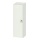 Duravit Armoire mi-haute White Tulip 40x36x132 cm, 1 porte avec poignée, à gauche, blanc mat-1