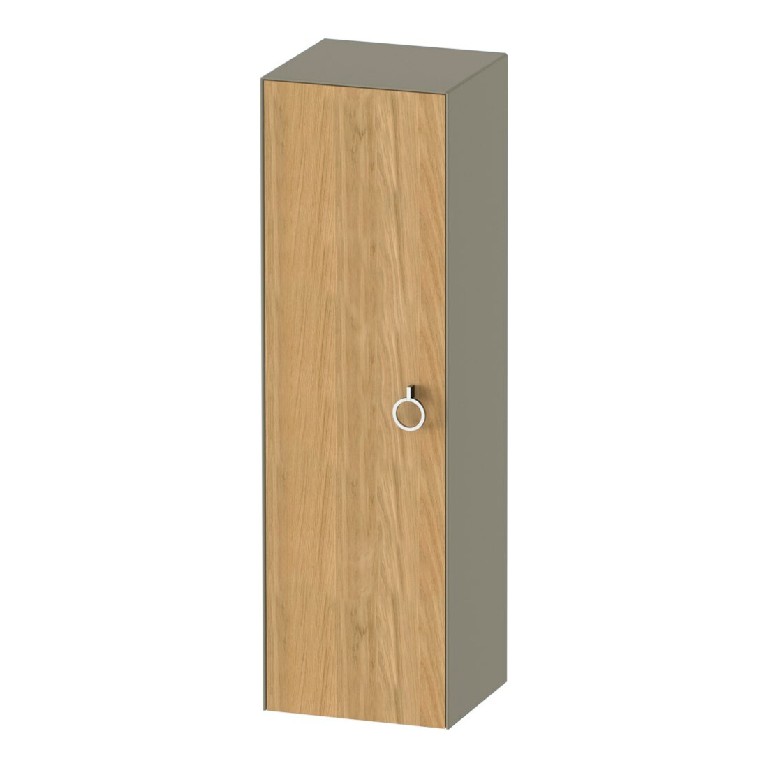 Duravit Armoire mi-haute White Tulip 40x36x132 cm, 1 porte avec poignée, à gauche, finition bois naturel