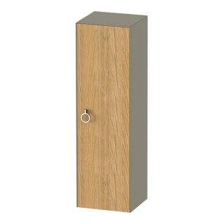 Duravit Armoire mi-haute White Tulip 40x36x132 cm, 1 porte avec poignée, blanc, effet bois naturel
