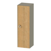 Duravit Armoire mi-haute White Tulip 40x36x132 cm, 1 porte avec poignée, blanc, effet bois naturel