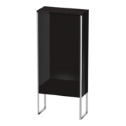 Duravit Armoire mi-haute XSquare 50x23,6x113,6 cm, deb., porte dr., noir brillant-3