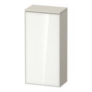 Duravit Armoire mi-haute Zencha 40x24x81,9 cm, 1 porte, à droite, verre taupe mat