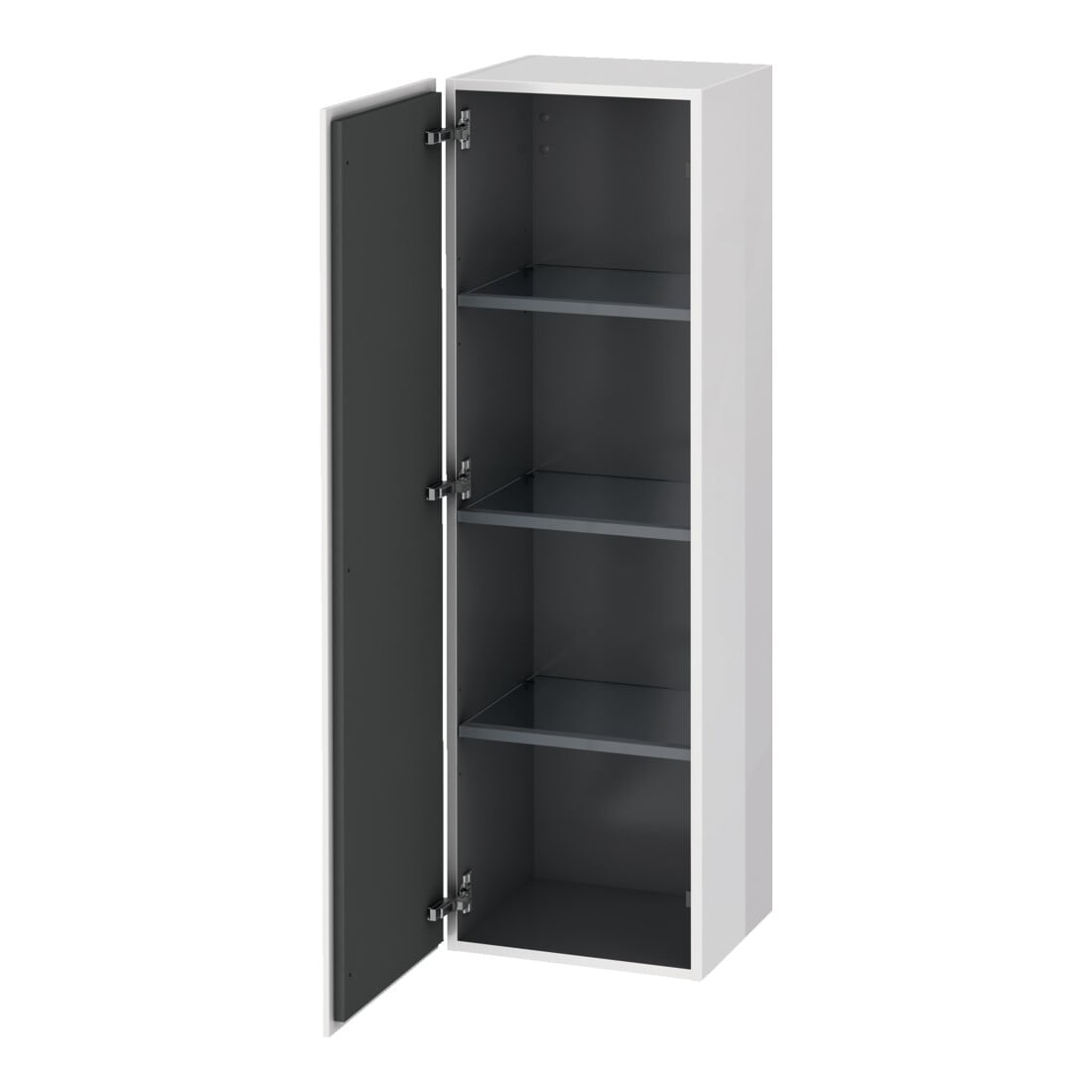 Duravit Armoire mi-hauteur L-Cube 40x36,3x132 cm, porte gauche, blanc supermat