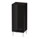 Duravit Armoire mi-hauteur L-Cube individual, porte gauche, noir brillant-1