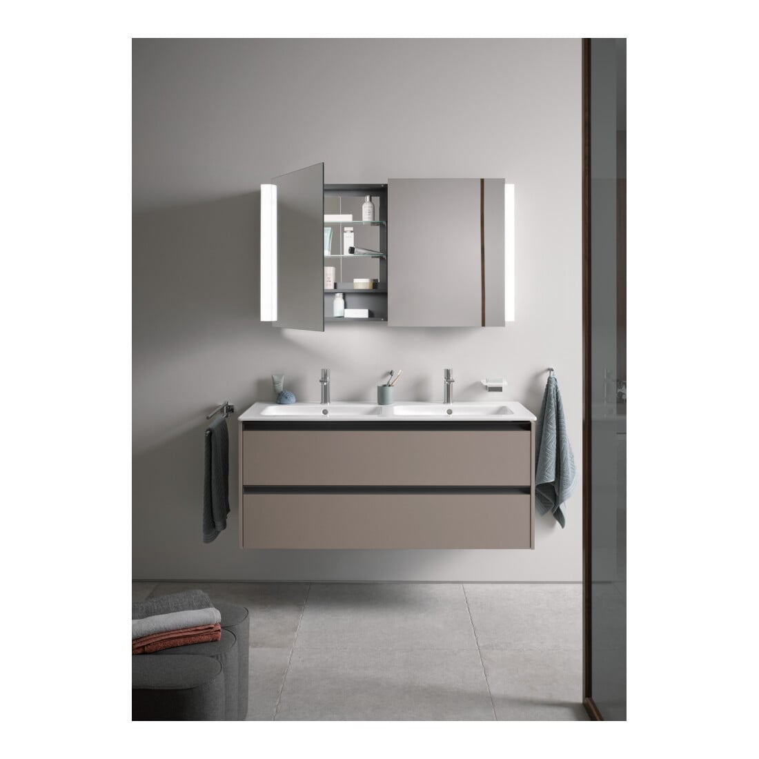 Duravit Armoire miroir 220-240V Ketho.2 15,7x120x70cm, C, 2 portes LKZ1