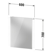 Duravit Armoire miroir 220-240V Ketho.2 60x70cm, porte G, WBL EEK C, 1 porte TA, LKZ1-5