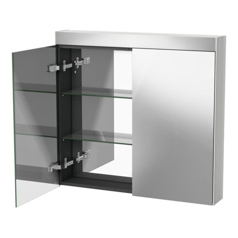 Duravit Armoire miroir Best Version 81x14,8x76 cm, 15 W, 2 portes, LED